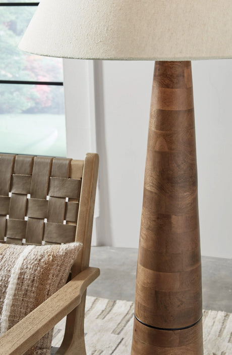 Danset Brown Floor Lamp by Ashley at Eve Furniture