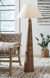 Danset Brown Floor Lamp by Ashley at Eve Furniture