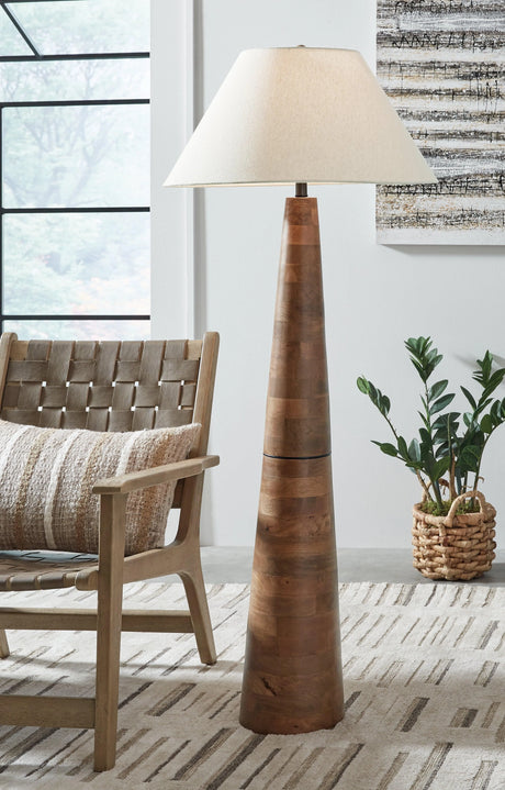 Danset Brown Floor Lamp by Ashley at Eve Furniture