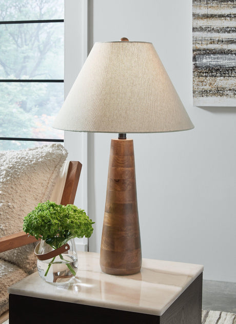 Danset Brown Table Lamp by Ashley at Eve Furniture