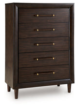 Dantenton Merlot Chest of Drawers by Ashley at Eve Furniture