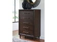 Dantenton Merlot Chest of Drawers by Ashley at Eve Furniture