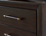 Dantenton Merlot Dresser and Mirror by Ashley at Eve Furniture