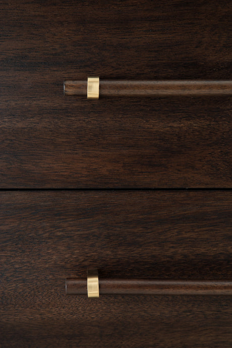 Dantenton Merlot Dresser and Mirror by Ashley at Eve Furniture