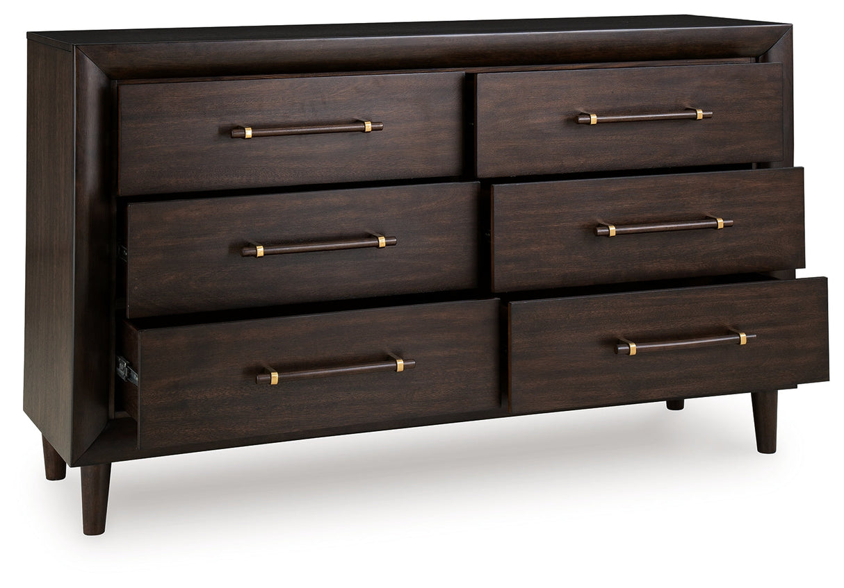 Dantenton Merlot Dresser by Ashley at Eve Furniture
