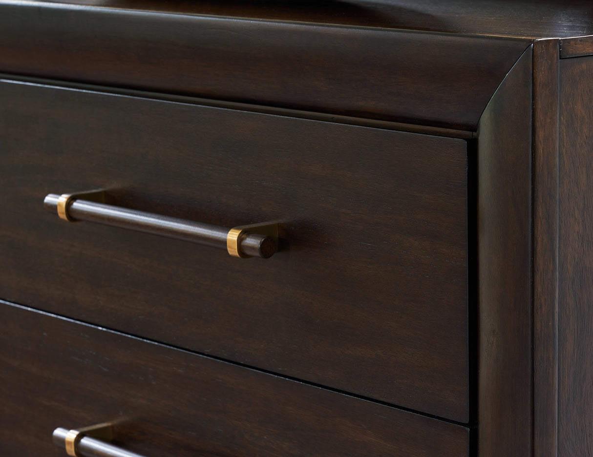 Dantenton Merlot Dresser by Ashley at Eve Furniture