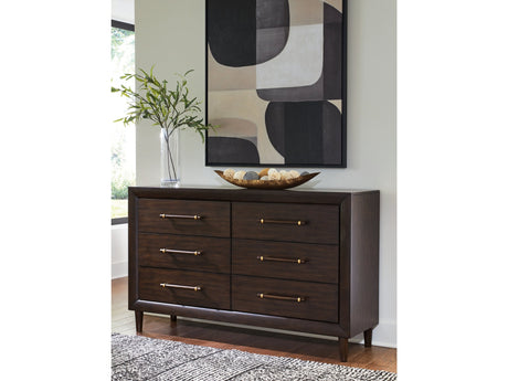 Dantenton Merlot Dresser by Ashley at Eve Furniture