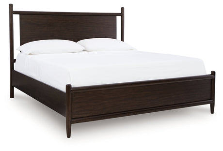 Dantenton Merlot King Panel Bed by Ashley at Eve Furniture