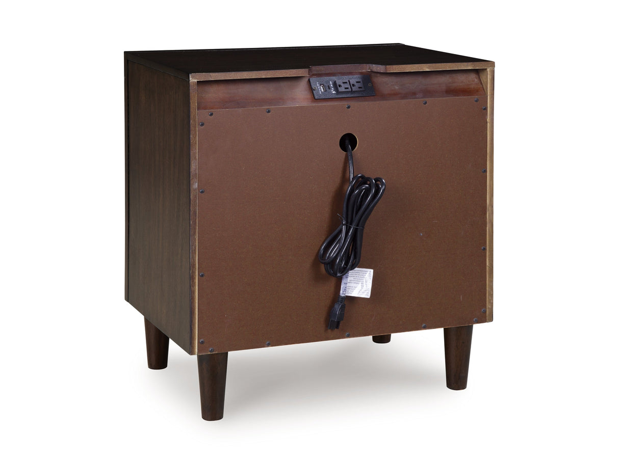 Dantenton Merlot Nightstand by Ashley at Eve Furniture