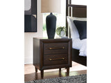 Dantenton Merlot Nightstand by Ashley at Eve Furniture