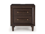Dantenton Merlot Panel Bedroom Set by Ashley at Eve Furniture