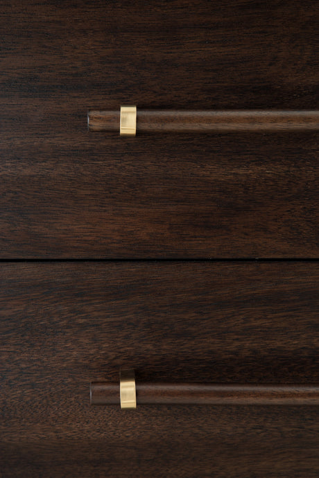 Dantenton Merlot Panel Bedroom Set by Ashley at Eve Furniture
