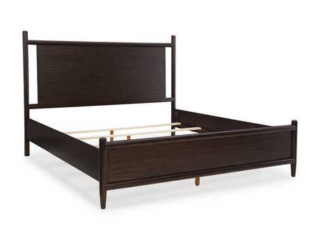 Dantenton Merlot Panel Bedroom Set by Ashley at Eve Furniture