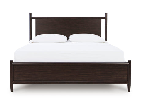 Dantenton Merlot Panel Bedroom Set by Ashley at Eve Furniture