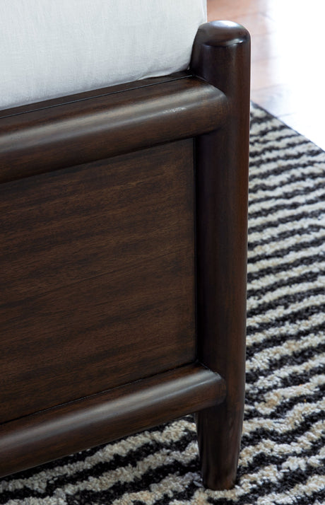 Dantenton Merlot Queen Panel Bed by Ashley at Eve Furniture