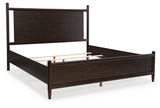Dantenton Merlot Queen Panel Bed, Dresser and Mirror by Ashley at Eve Furniture