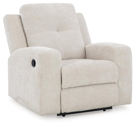 Danum Stone Manual Recliner by Ashley at Eve Furniture