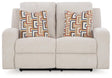 Danum Stone Manual Reclining Loveseat by Ashley at Eve Furniture