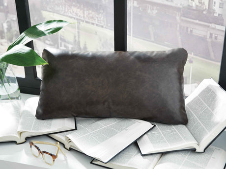 Danvale Dark Brown Pillow by Ashley at Eve Furniture