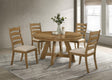 Danvers Brown Oak 5-Piece Round 54-inch Dining Set by Coaster at Eve Furniture