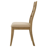 Danvers Ladder Back Dining Side Chair Brown Oak (Set of 2) by Coaster at Eve Furniture