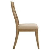 Danvers Ladder Back Dining Side Chair Brown Oak (Set of 2) by Coaster at Eve Furniture
