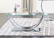 Danville Chrome U-Shaped Coffee Table by Coaster at Eve Furniture