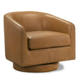 Danville Tan Leather Swivel Chair by Ashcroft Imports at Eve Furniture
