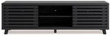 Danziar Black 72" TV Stand by Ashley at Eve Furniture