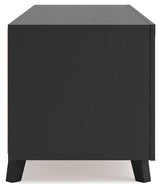 Danziar Black 72" TV Stand by Ashley at Eve Furniture