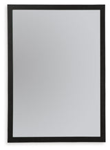 Danziar Black Bedroom Mirror by Ashley at Eve Furniture