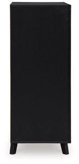 Danziar Black Chest of Drawers by Ashley at Eve Furniture