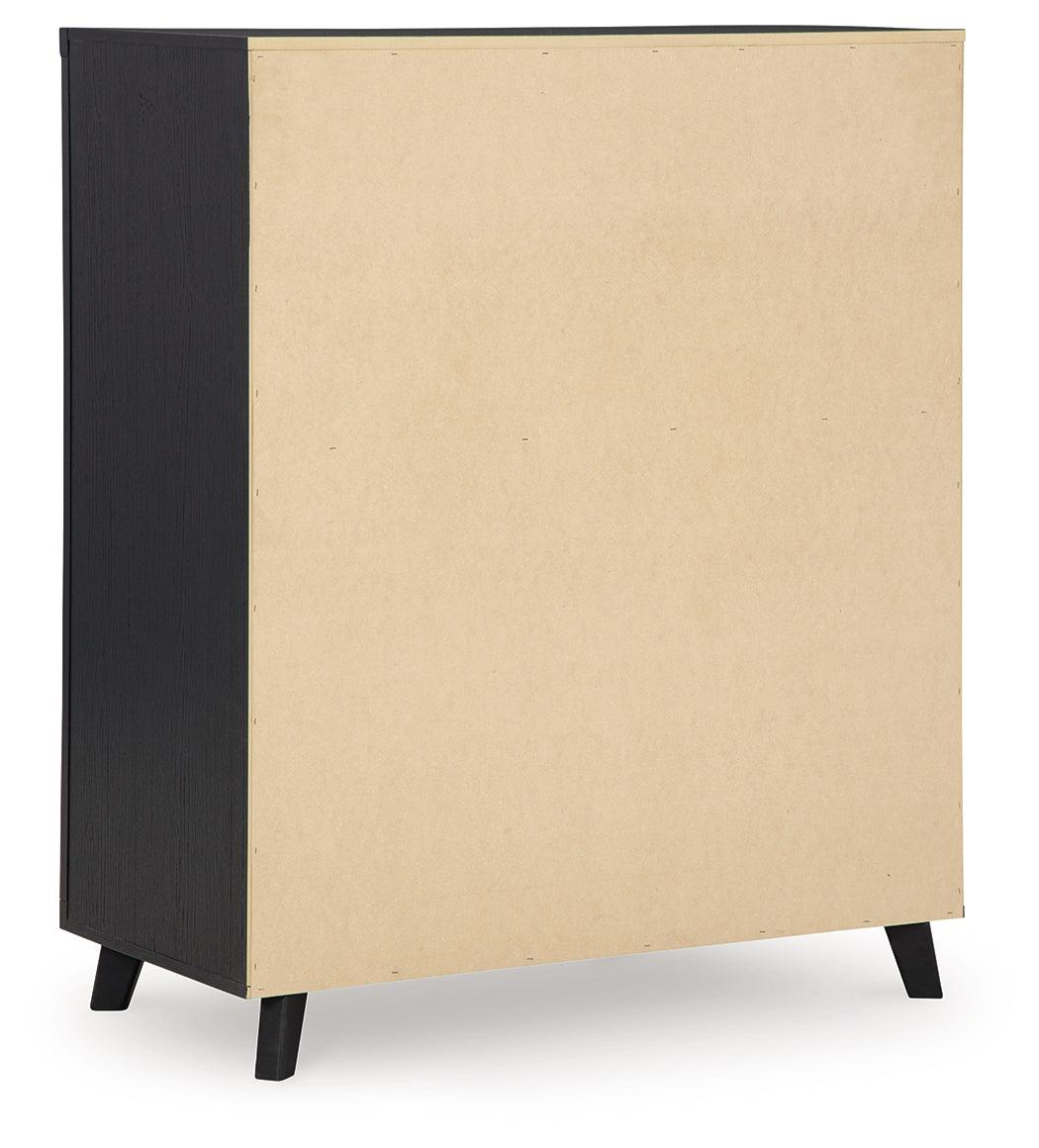Danziar Black Chest of Drawers by Ashley at Eve Furniture