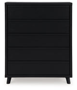 Danziar Black Chest of Drawers