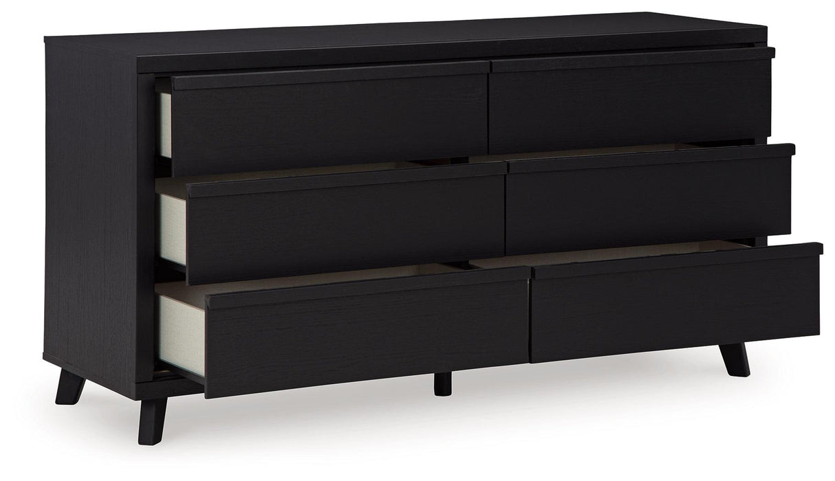 Danziar Black Dresser by Ashley at Eve Furniture
