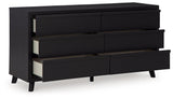 Danziar Black Dresser by Ashley at Eve Furniture