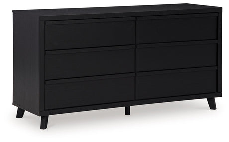 Danziar Black Dresser by Ashley at Eve Furniture
