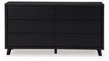 Danziar Black Full Slat Framed Platform Bedroom Set by Ashley at Eve Furniture