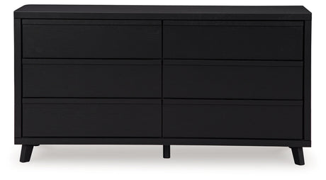 Danziar Black Full Slat Framed Platform Bedroom Set by Ashley at Eve Furniture