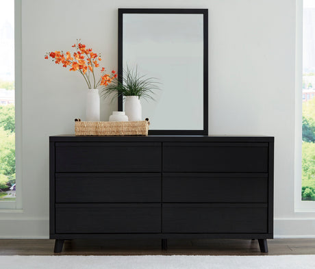 Danziar Black Full Slat Framed Platform Bedroom Set by Ashley at Eve Furniture
