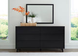 Danziar Black Full Slat Framed Platform Bedroom Set by Ashley at Eve Furniture