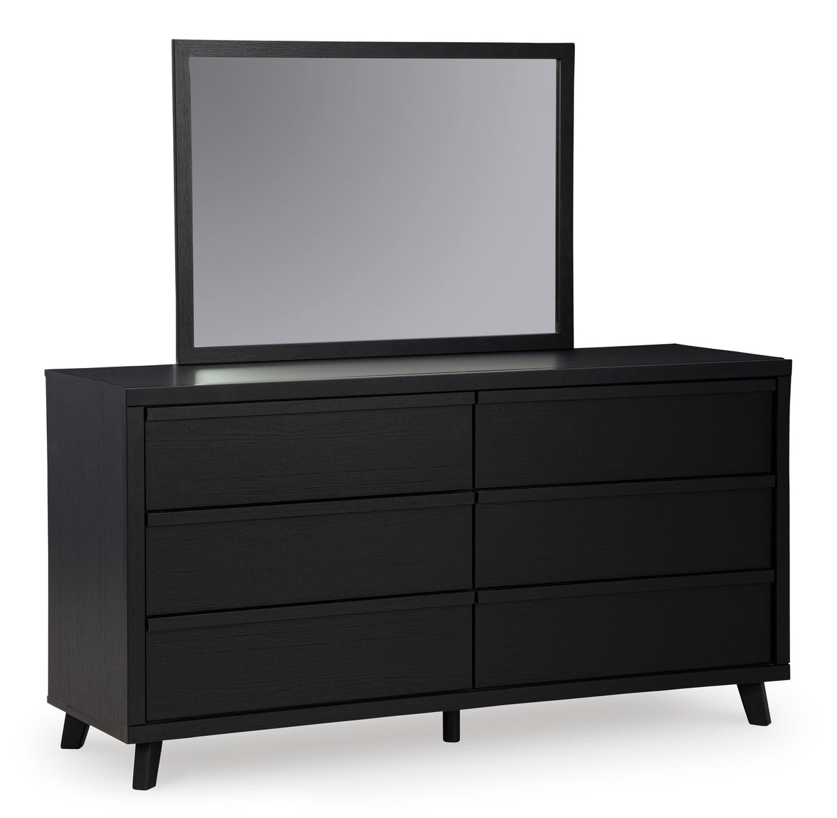 Danziar Black Full Slat Framed Platform Bedroom Set by Ashley at Eve Furniture