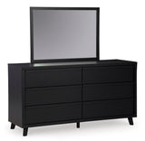 Danziar Black Full Slat Framed Platform Bedroom Set by Ashley at Eve Furniture