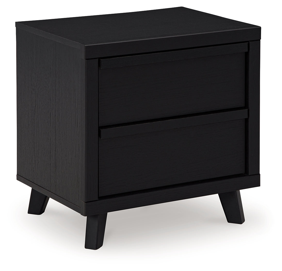Danziar Black Full Slat Framed Platform Bedroom Set by Ashley at Eve Furniture