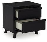Danziar Black Full Slat Framed Platform Bedroom Set by Ashley at Eve Furniture