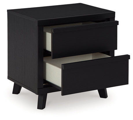 Danziar Black Full Slat Framed Platform Bedroom Set by Ashley at Eve Furniture