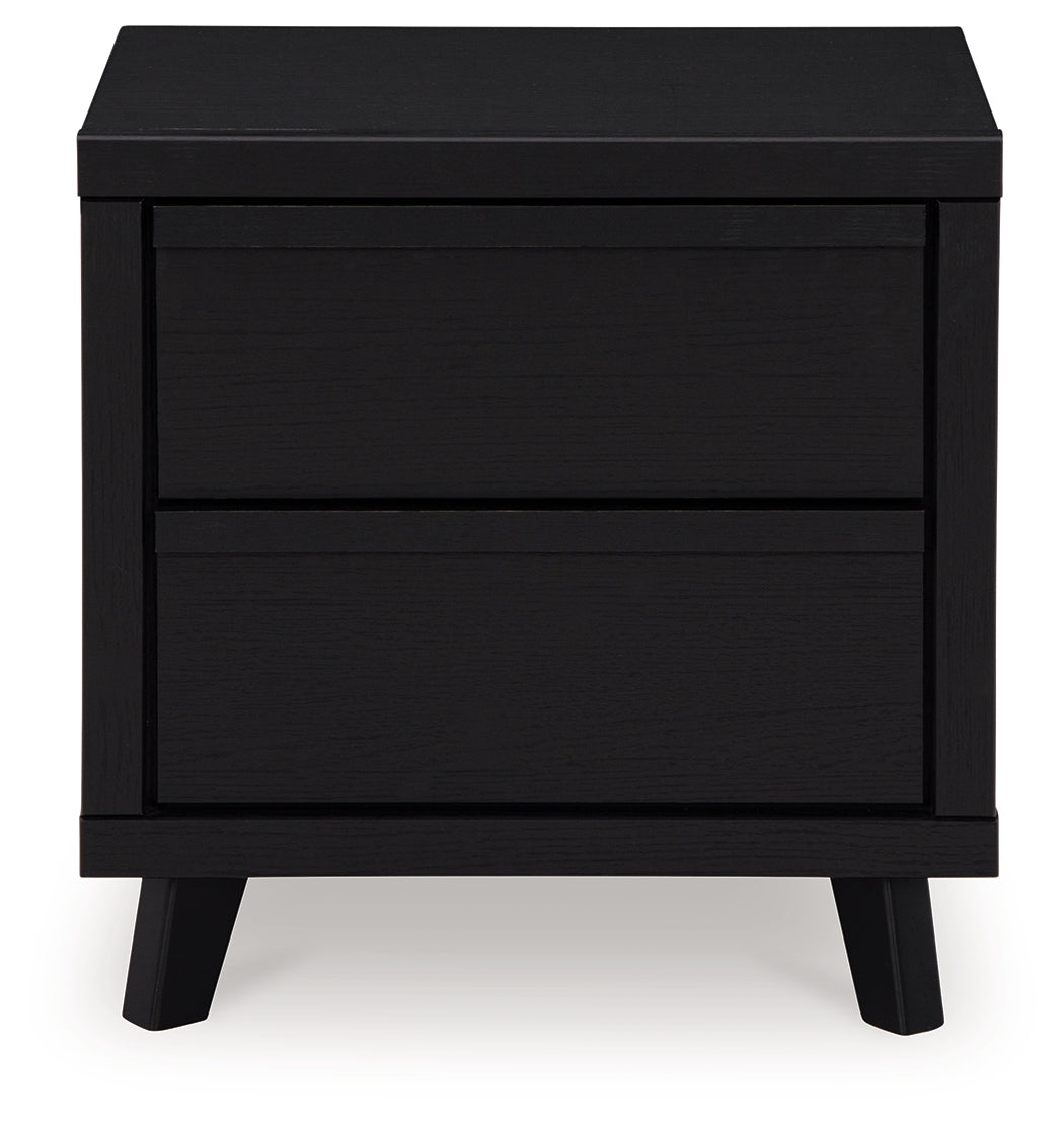 Danziar Black Full Slat Framed Platform Bedroom Set by Ashley at Eve Furniture