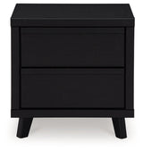 Danziar Black Full Slat Framed Platform Bedroom Set by Ashley at Eve Furniture