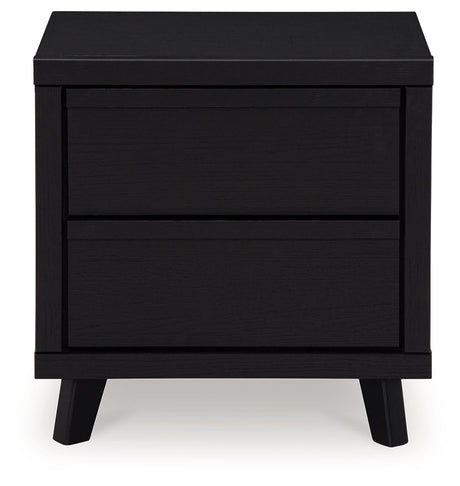 Danziar Black Full Slat Framed Platform Bedroom Set by Ashley at Eve Furniture