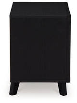 Danziar Black Full Slat Framed Platform Bedroom Set by Ashley at Eve Furniture